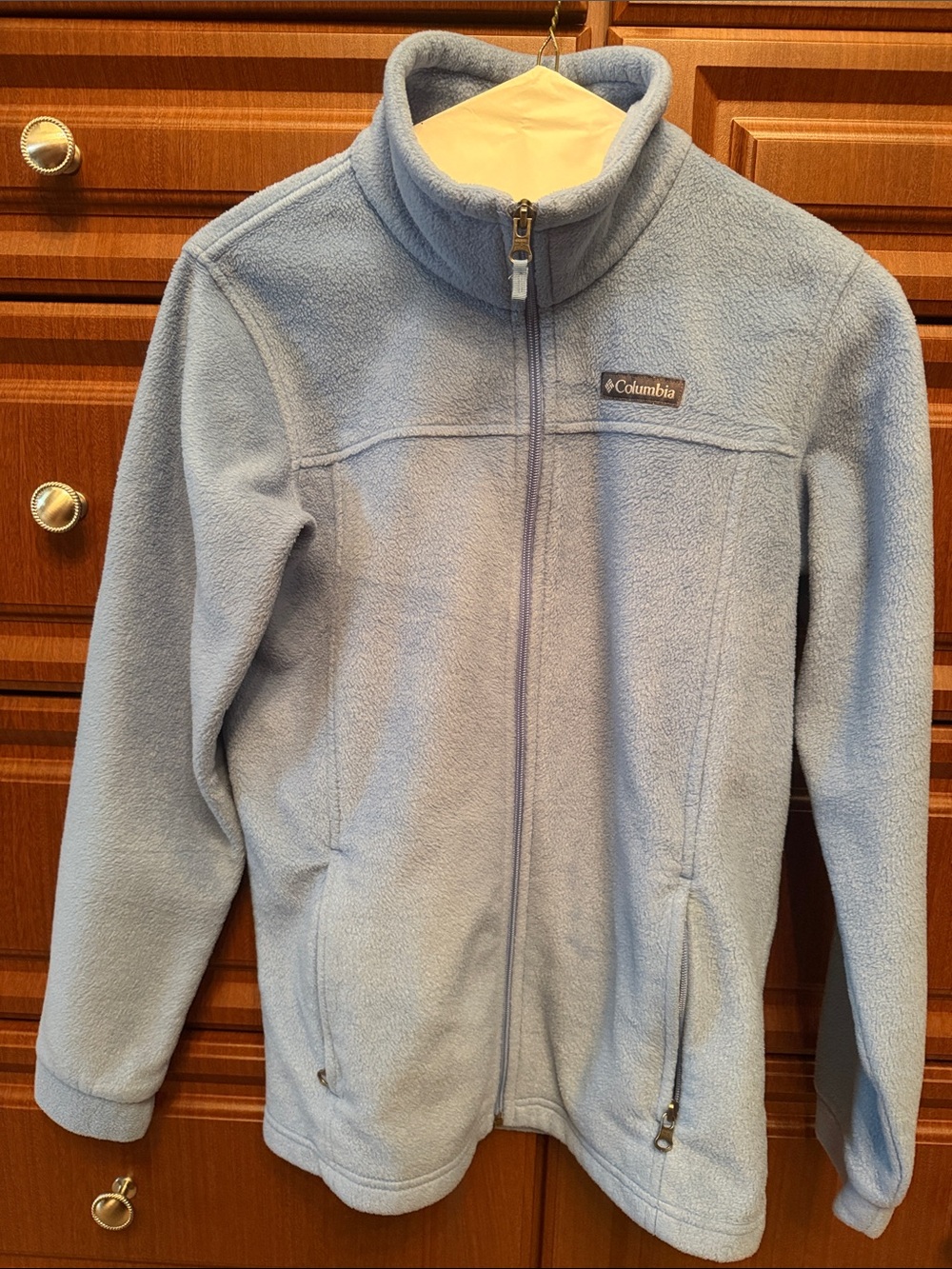 Columbia Kids Pastel Blue Full‑Zip Fleece Jacket